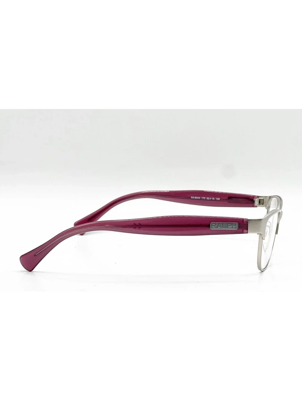 Ralph Lauren RA 6043 170 Purple Satin Silver Square Eyeglass Frames 52-15-135